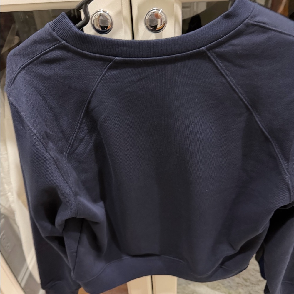 Veronica Beard Dark Blue Logo Sweatshirt - Picture 4 of 4